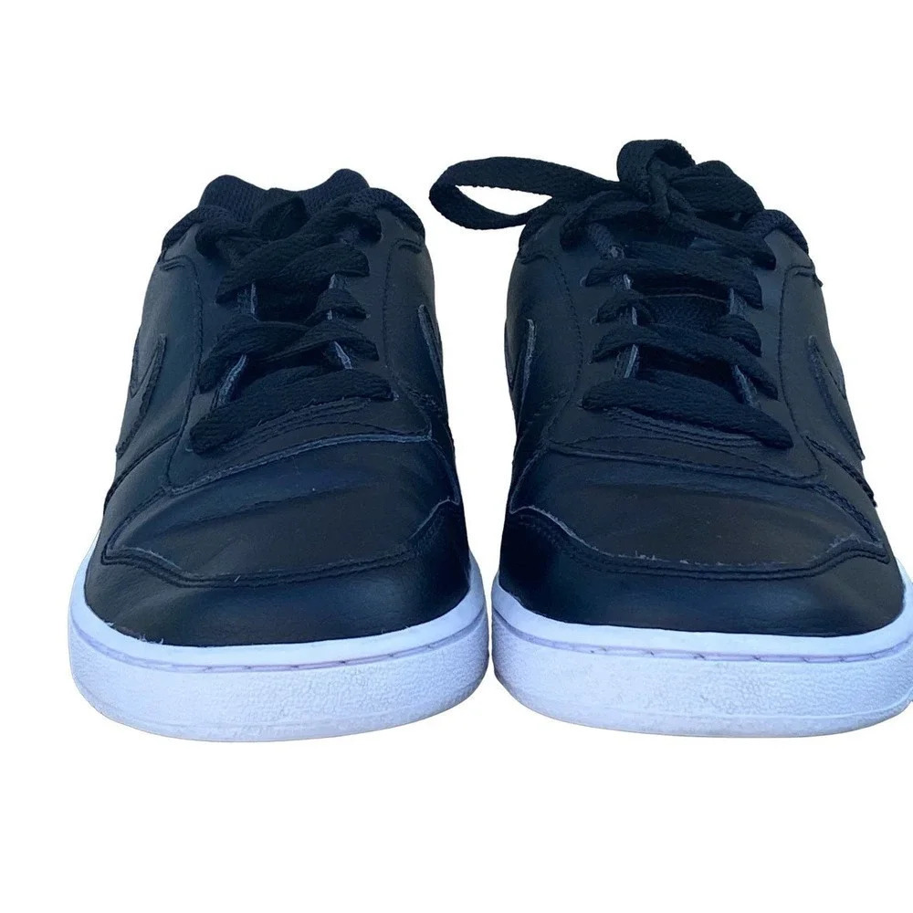 Nike Ebernon Womens Low Top Size 6.5 Athletic Black White Casual Sneakers - Picture 10 of 11
